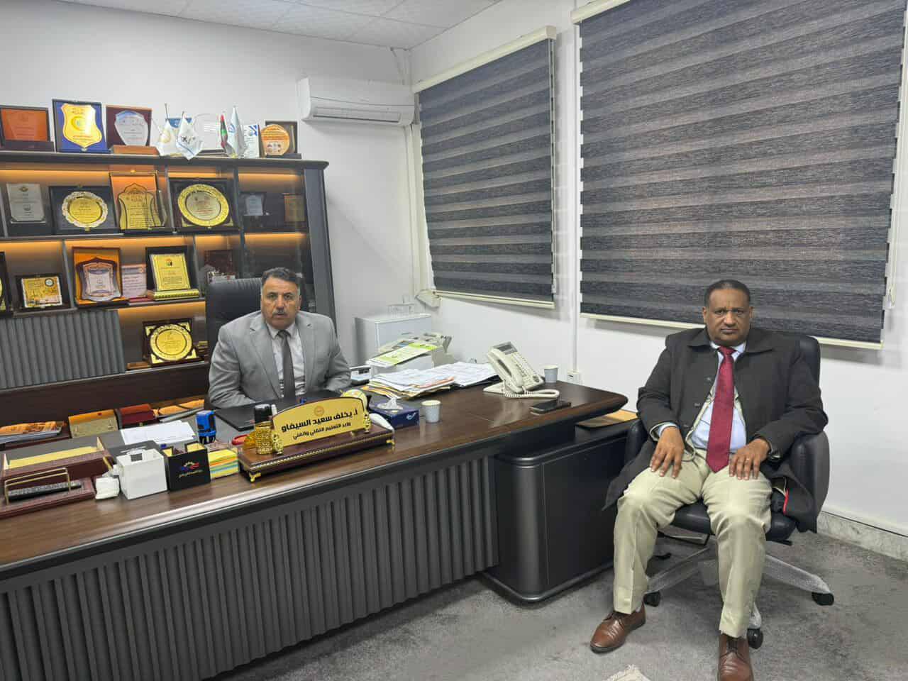 وزير التعليم التقني والفني يلتقي وكيل شؤون المغتربين بوزارة الخارجية