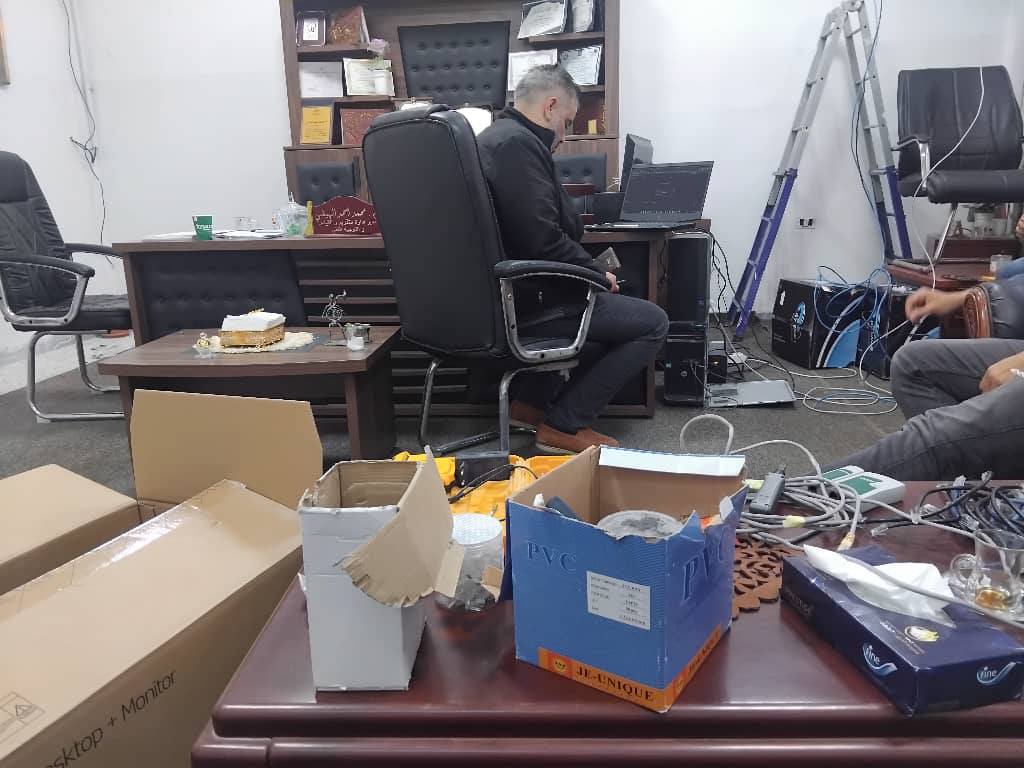 إدارة المعلوماتية والتوثيق  تُنجز منظومة الربط الشبكي وتدعم إدارة التقويم والقياس والتوجيه الفني بخدمة (الإنترنت)